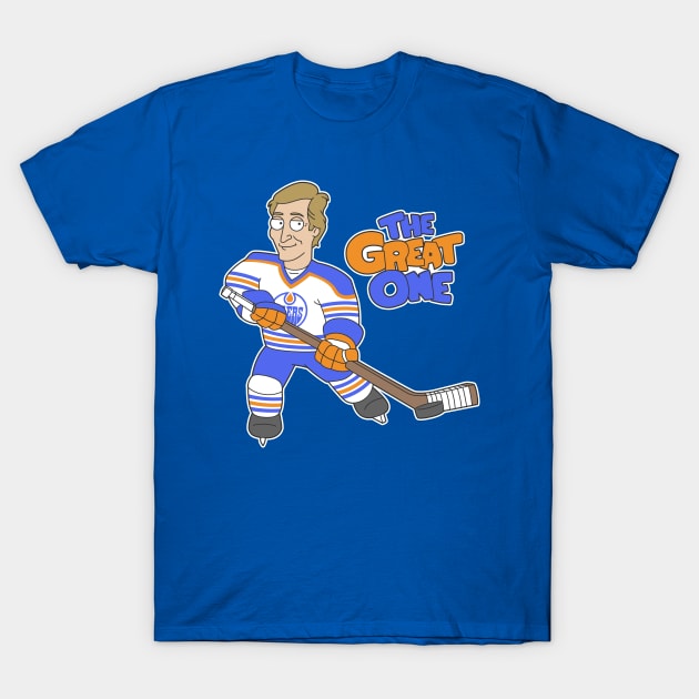 Wayne Gretzky The Great One T-Shirt by Carl Cordes